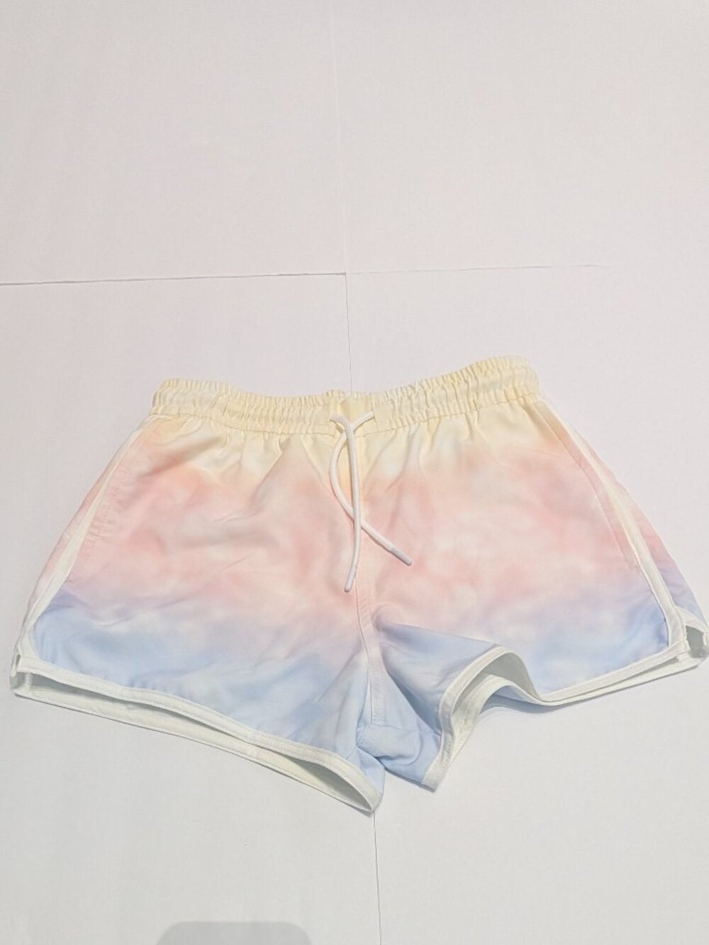 NWT Abercrombie & Fitch The Trevor Project Rainbow Pastel Men's Swim Shorts XXS